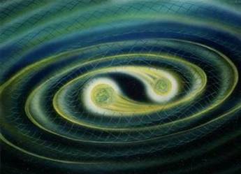 rotující pulsary a jejich šíření gravitačních vln